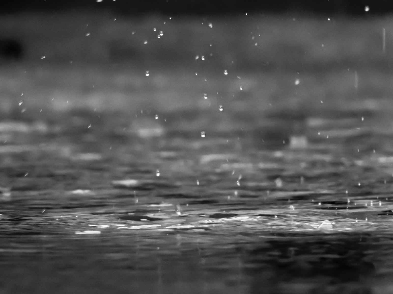 Rain falling on water — a metaphor for protection from life’s storms